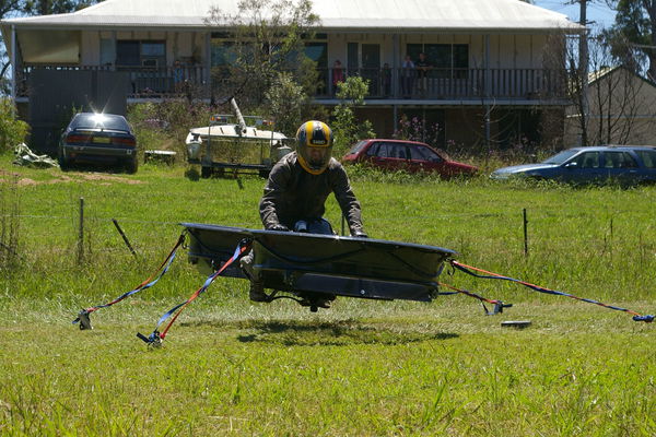 BMW-powered hoverbike has lift off