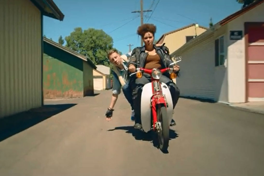 Bikes and mopeds are stars of hip hop video
