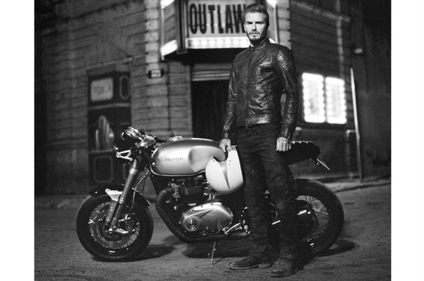 Beckham, Belstaff and the 2016 Triumph Bonneville