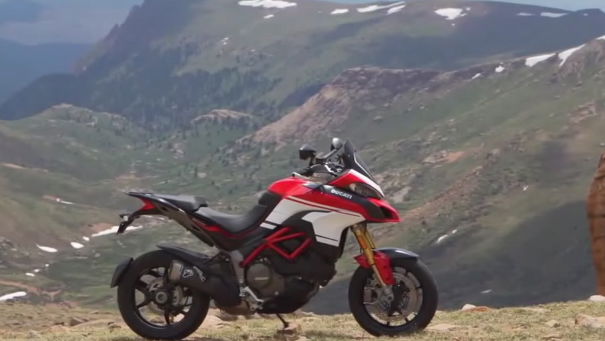 New Ducati Multistrada 1200 Pikes Peak in action