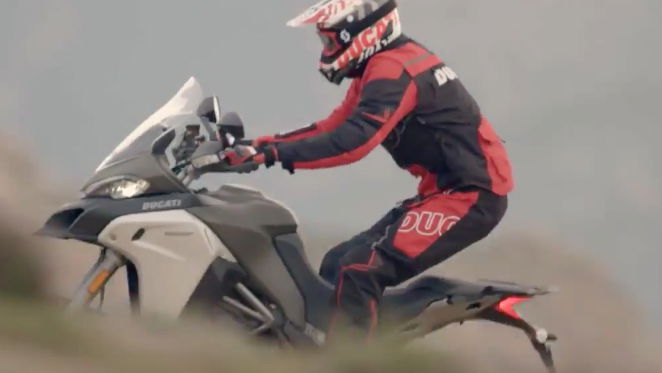 Ducati Multistrada 1200 Enduro in action