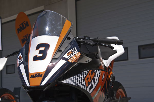 How hard can it be to ride a KTM RC Cup bike to glory?