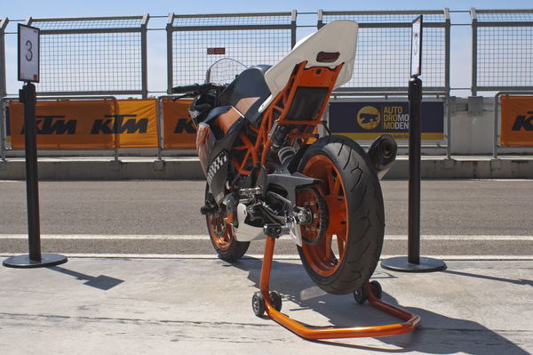 How hard can it be to ride a KTM RC Cup bike to glory?