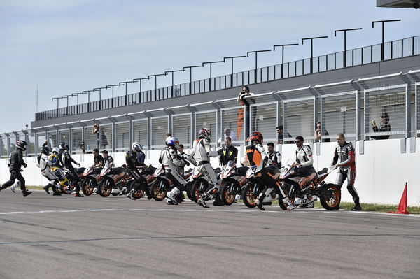 How hard can it be to ride a KTM RC Cup bike to glory?