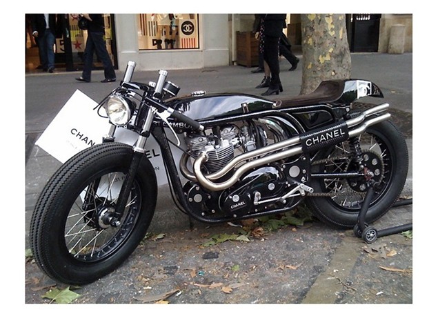 Lagerfield shows off Chanel Triton Cafe Racer