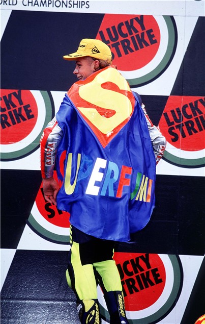 Valentino Rossi, his first World Championship in 1997