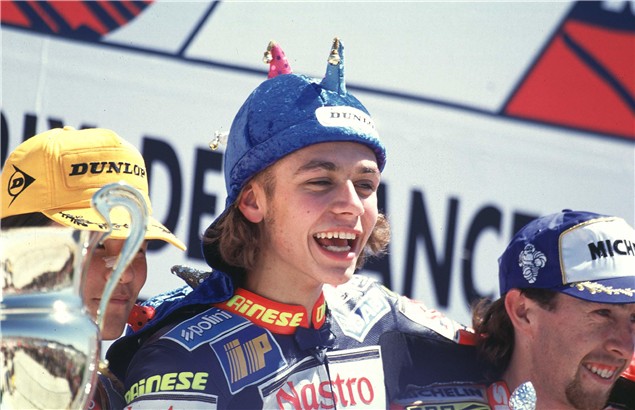 Valentino Rossi, his first World Championship in 1997