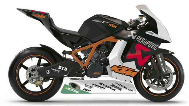 KTM's RC8 R McWilliams replica