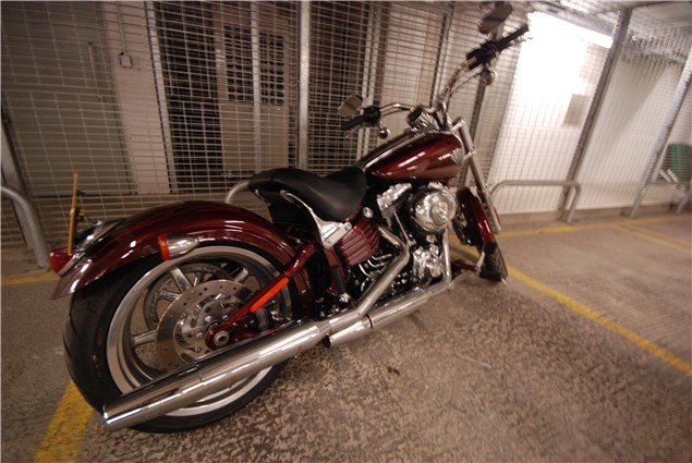 Harley Davidson Rocker C - first UK ride