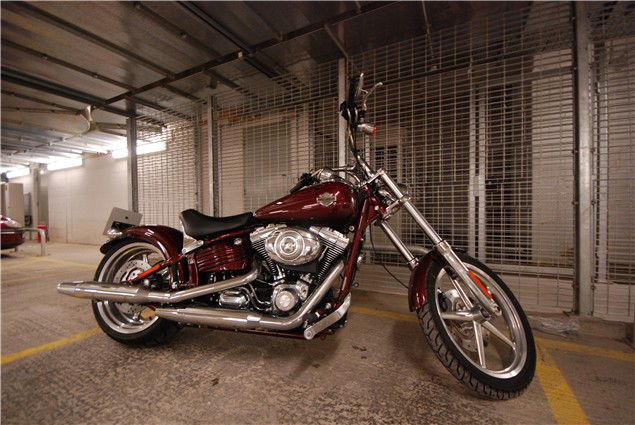 Harley Davidson Rocker C - first UK ride