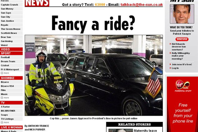 Armless biker stopped by Police