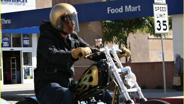 Brad Pitt in motorcycle crash