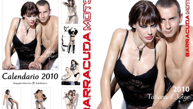 Jorge Lorenzo poses with supermodel Tatiana