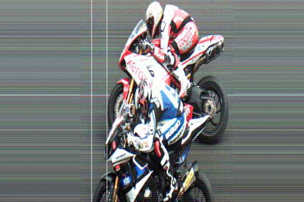 Phillip Island Haslam and Fabrizio photo finish