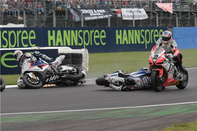 Pic special: Toseland Monza WSB crash
