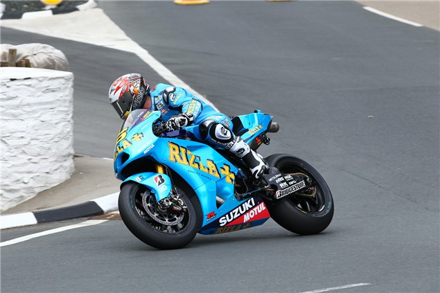 IOM: Cameron Donald hits 202mph on Suzuki MotoGP bike