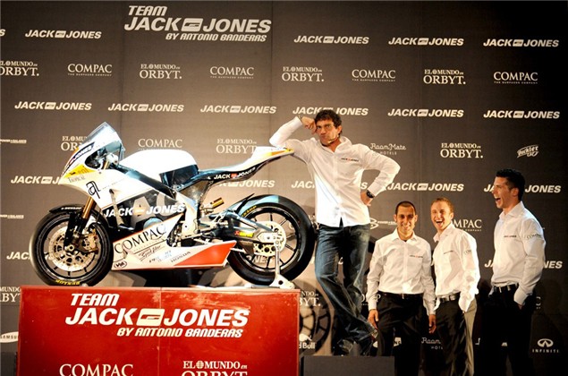 Antonio Banderas sets his sights on MotoGP