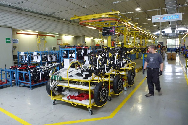 Looking through the window - a tour of the MV Agusta factory