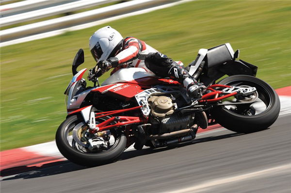 Bimota Tesi 3D tested around Brands Hatch