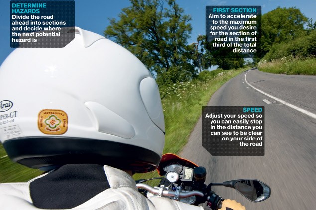 Advanced Motorcycle Riding Course: Cornering - the approach & choice of speed