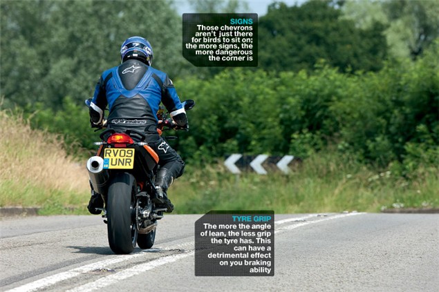 Advanced Motorcycle Riding Course: Cornering - the approach & choice of speed