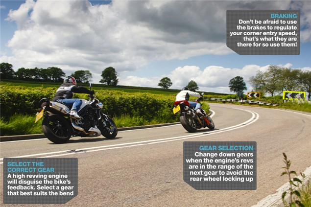 Advanced Motorcycle Riding Course: Cornering - brakes, gears and deceptive corners