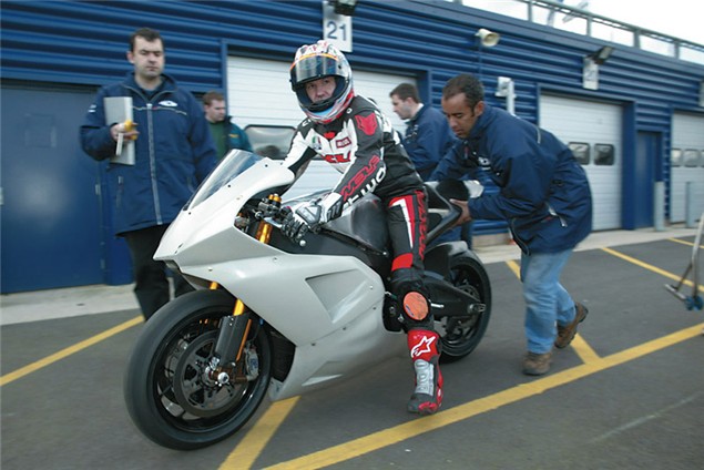 Mackenzie rides the WCM MotoGP entry