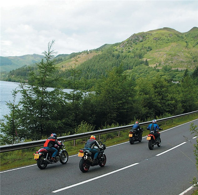 Scotland the Brave: Mackenzie V Four bikes V Scottish roads