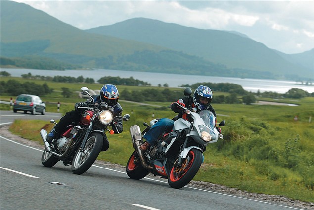 Scotland the Brave: Mackenzie V Four bikes V Scottish roads