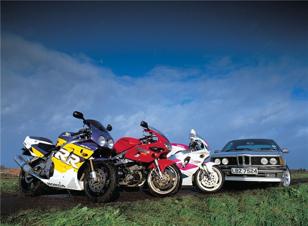 Road Test: CBR900RR vs YZF750 v TL1000s V BMW 635i