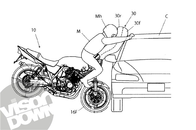 Honda developing next-generation bike airbags