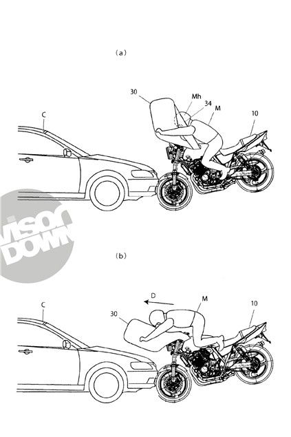 Honda developing next-generation bike airbags