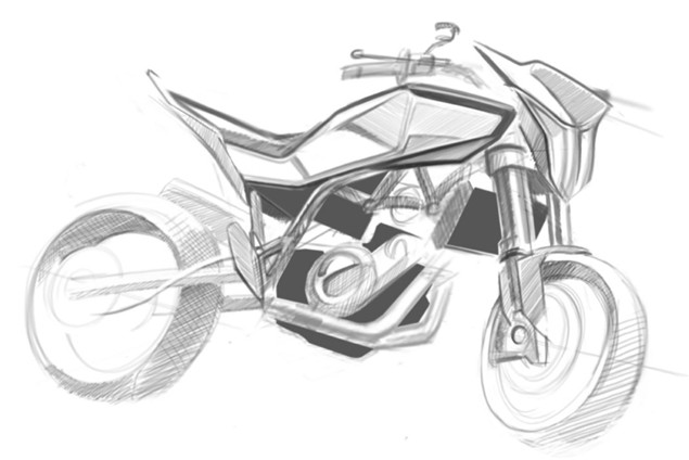 Concept sketches of Husqvarna's 900