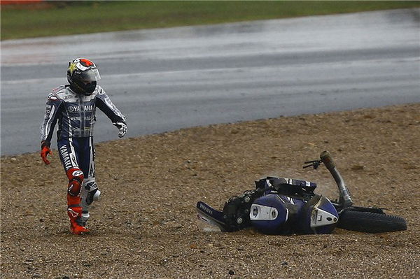 Lorenzo's crash from Silverstone