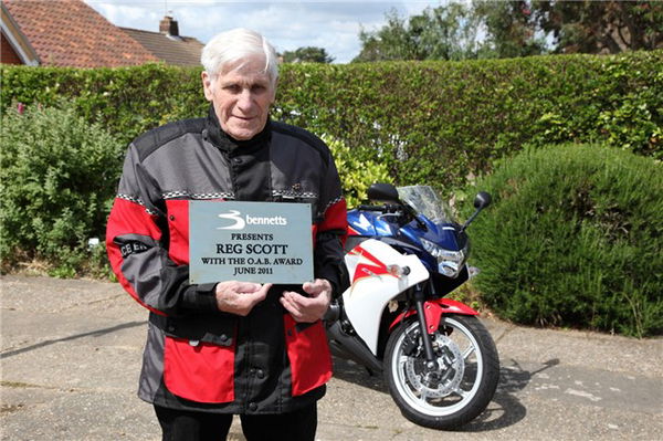 94 year old is Britain's oldest biker