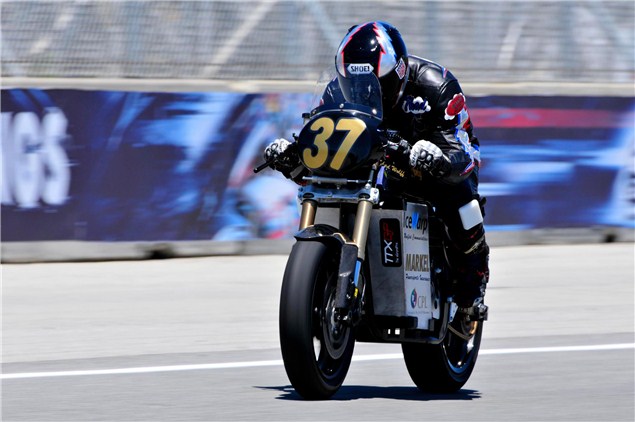 Electric 1950s Norton competes in TTXGP