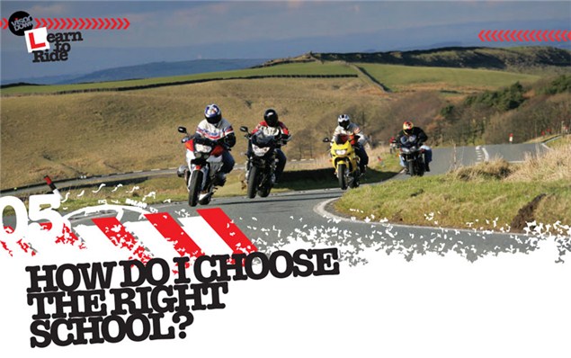 Learning to ride a motorcycle: Choosing a training school