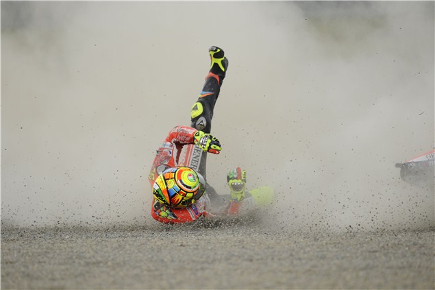 Rossi's Motegi crash sequence