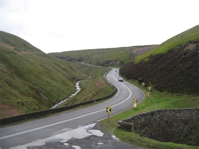 A57 Snake Pass closed due to landslide