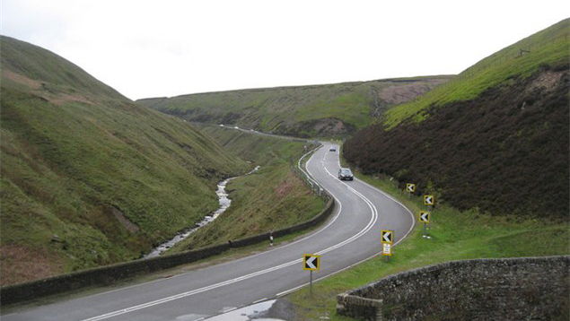A57 Snake Pass closed due to landslide