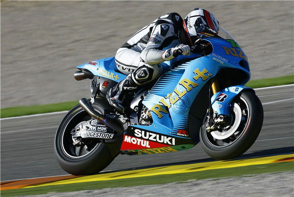 Randy de Puniet on a Suzuki