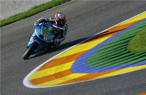 Randy de Puniet on a Suzuki