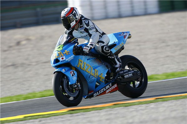 Randy de Puniet on a Suzuki