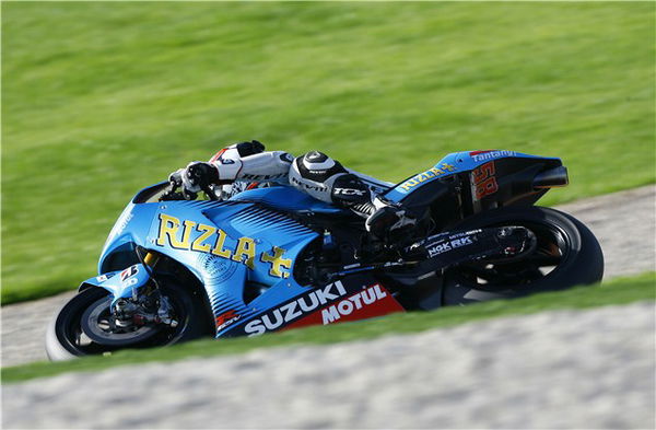 Randy de Puniet on a Suzuki