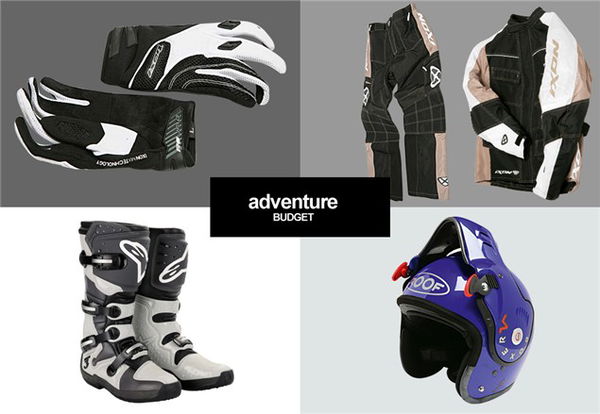 Adventure riding gear: Budget & Expensive