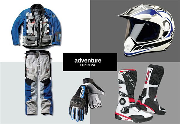 Adventure riding gear: Budget & Expensive