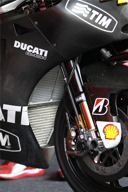 This is Rossi's Ducati Desmosedici GP12