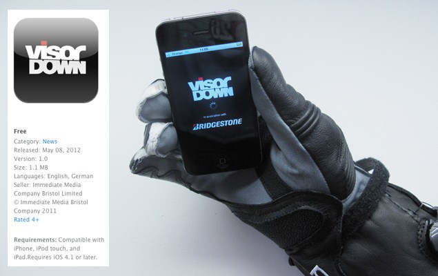 Visordown's free motorcycle news iPhone app