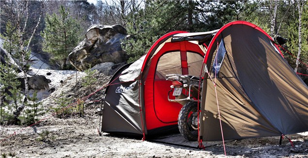 Go camping with your bike