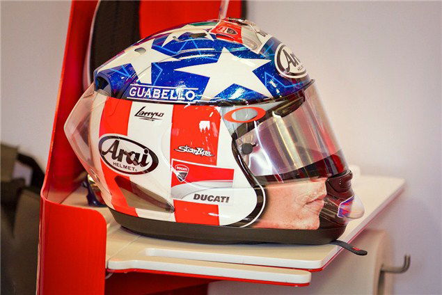 Hayden's 'Easy Rider' helmet